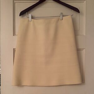 MaxMara Cream A-Line Skirt